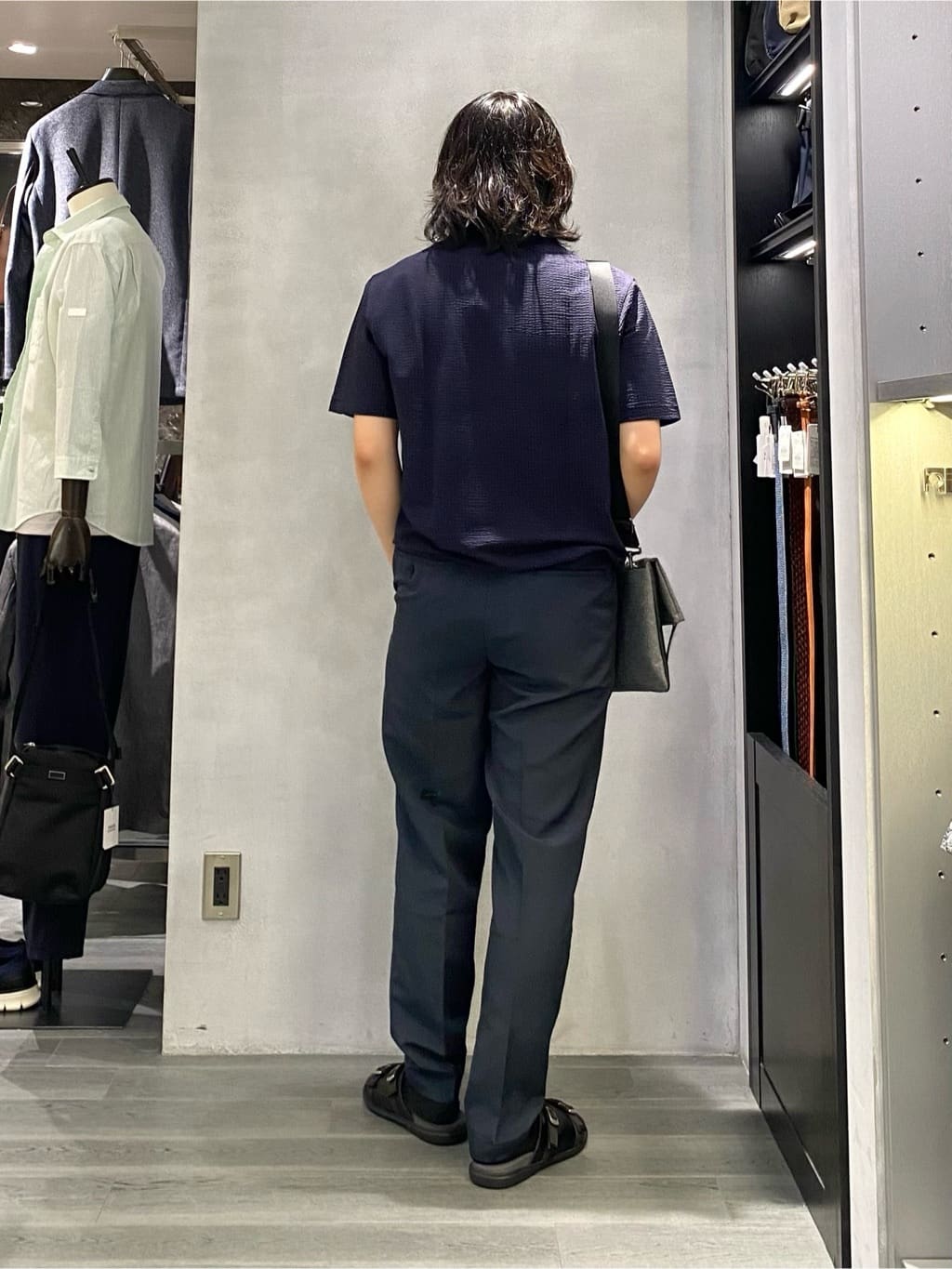 nishiさんの「TAKEO KIKUCHI｜【2WAY】ショルダー クラッチバッグ」を使ったコーディネート