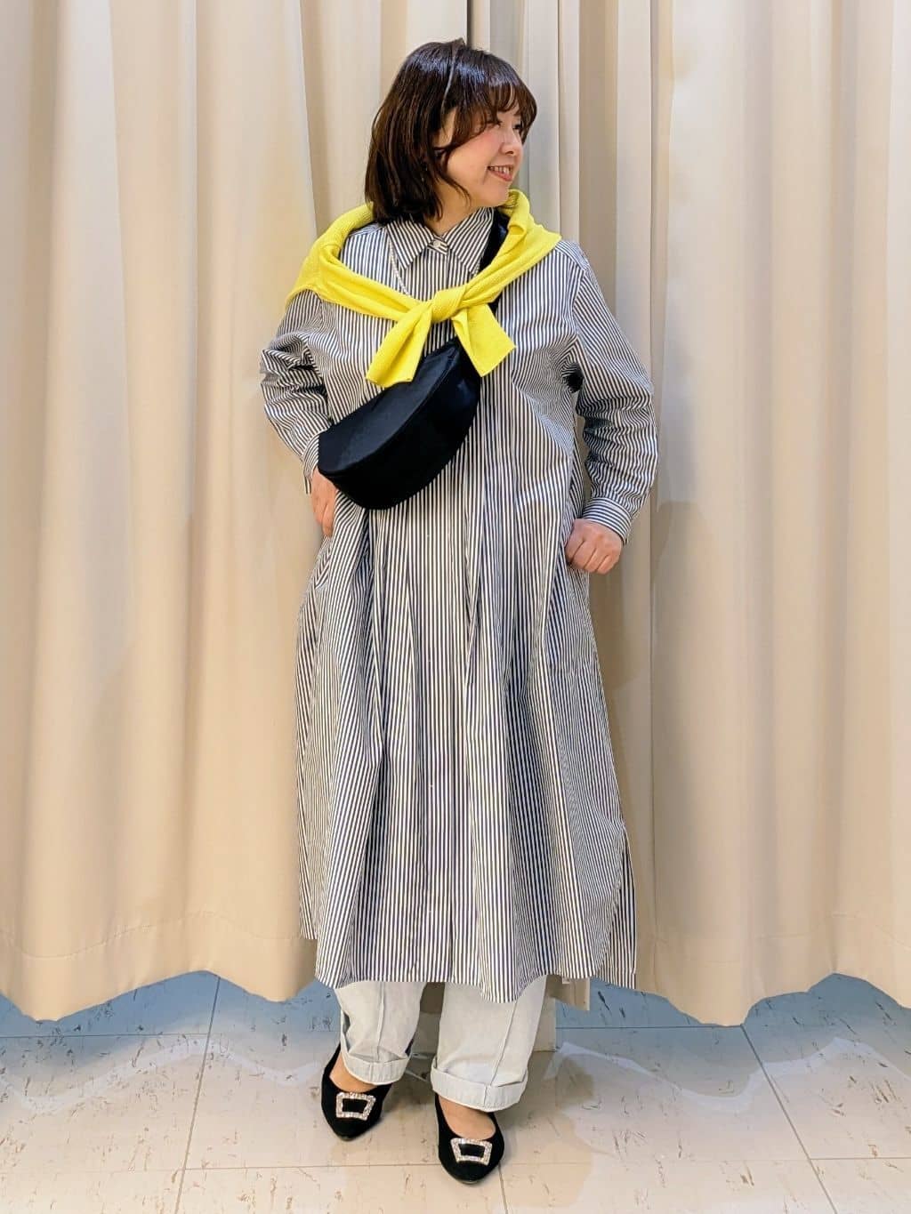なみきさんの「UNTITLED｜【セレモニー】パール調フリークリップネックレス」を使ったコーディネート