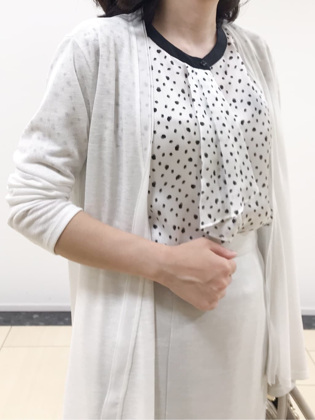 yukinaさんの「COUP DE CHANCE｜【洗える】着流しカーディガン」を使ったコーディネート