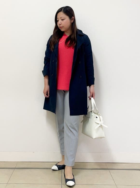 chisaさんの「Reflect｜◆【手洗い可／軽い着心地】ストレッチPコート」を使ったコーディネート