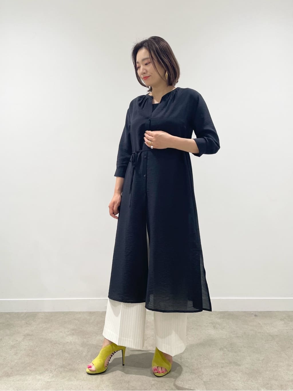 NaNaさんの「COUP DE CHANCE｜【洗える/日本製】ベアトップ風キャミソール」を使ったコーディネート