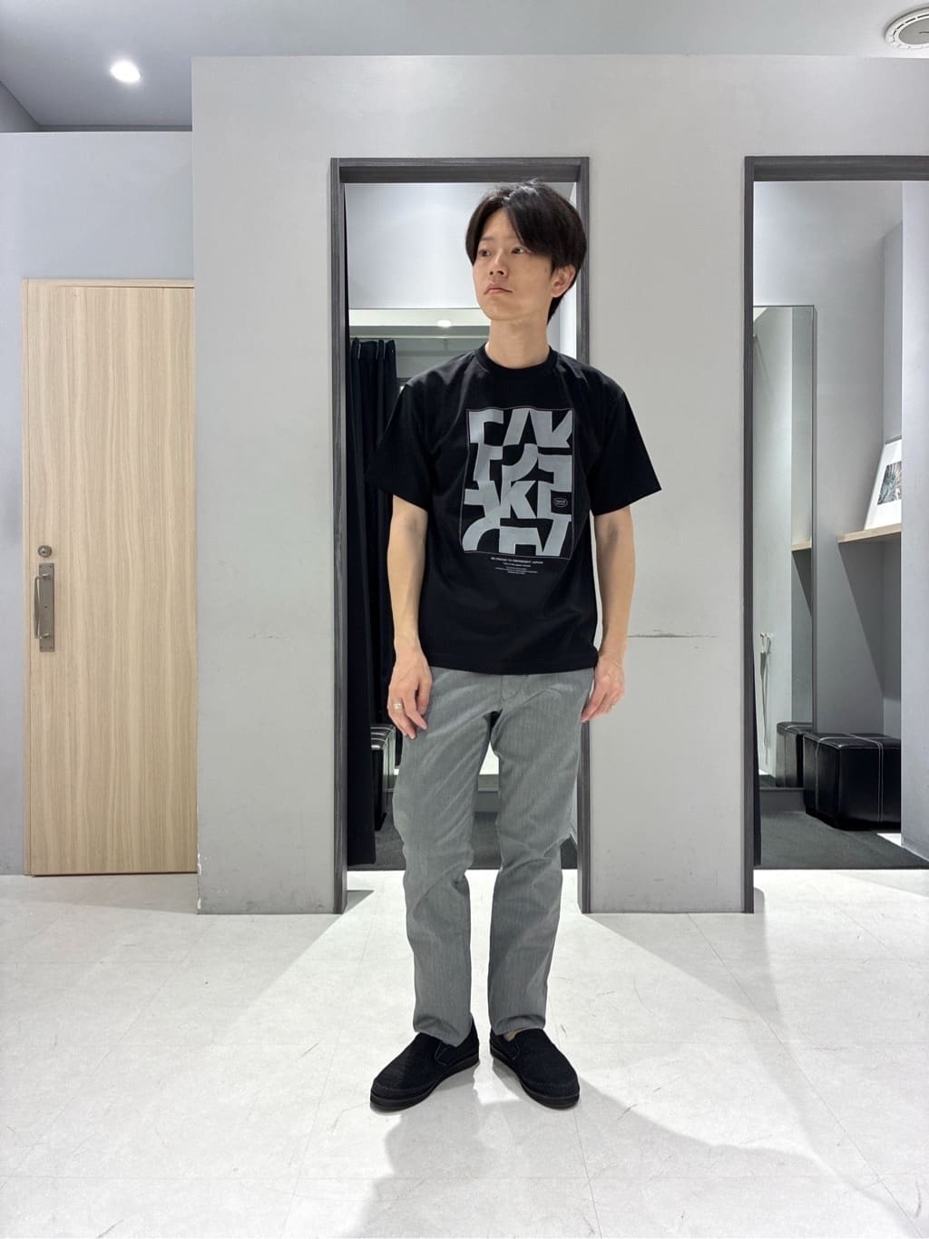 わいずみさんの「TAKEO KIKUCHI｜【全7サイズ&times;8色展開！】トップマルチヘリンボン パンツ」を使ったコーディネート