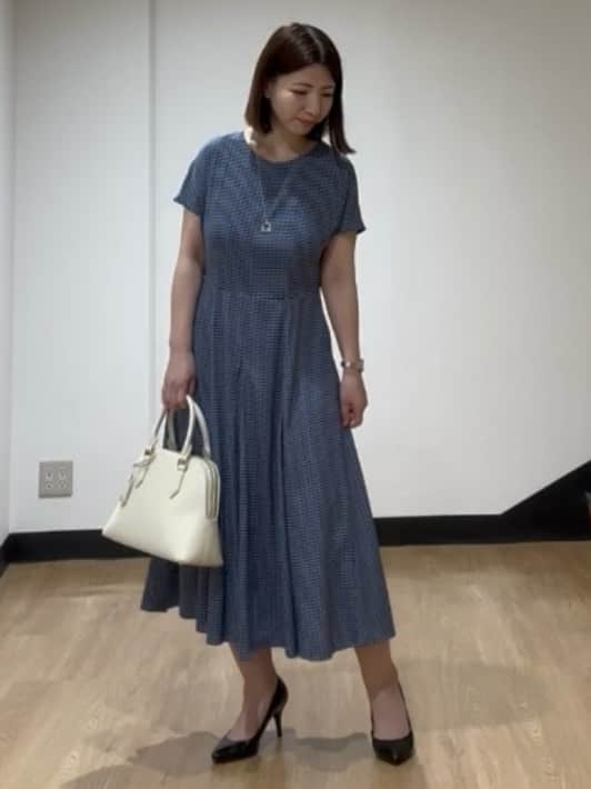 MIKIKOさんの「UNTITLED｜◆【きれいめ/洗える/夏ワンピ】ジオメトリック柄ワンピース」を使ったコーディネート
