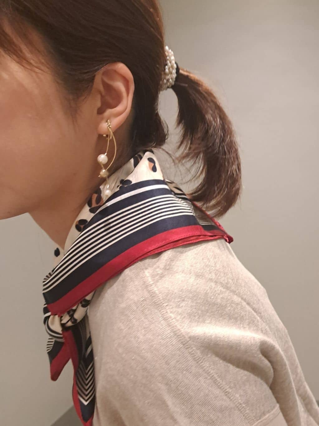 Takahashiさんの「DRESSTERIOR｜レオパードシルクスカーフ」を使ったコーディネート