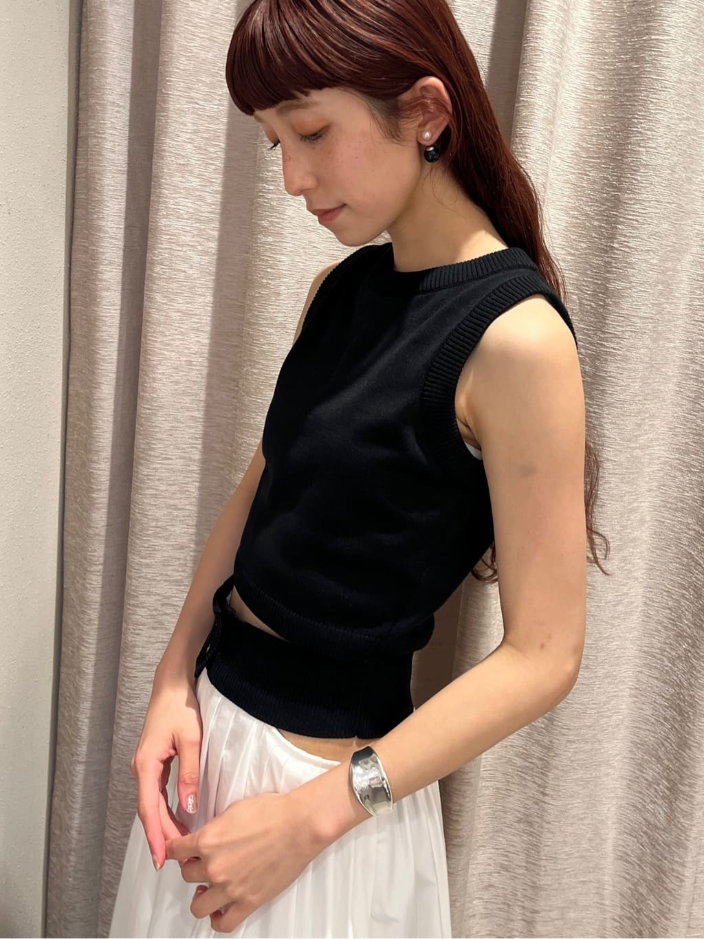 Rielさんの「CODE A｜design knit tank」を使ったコーディネート