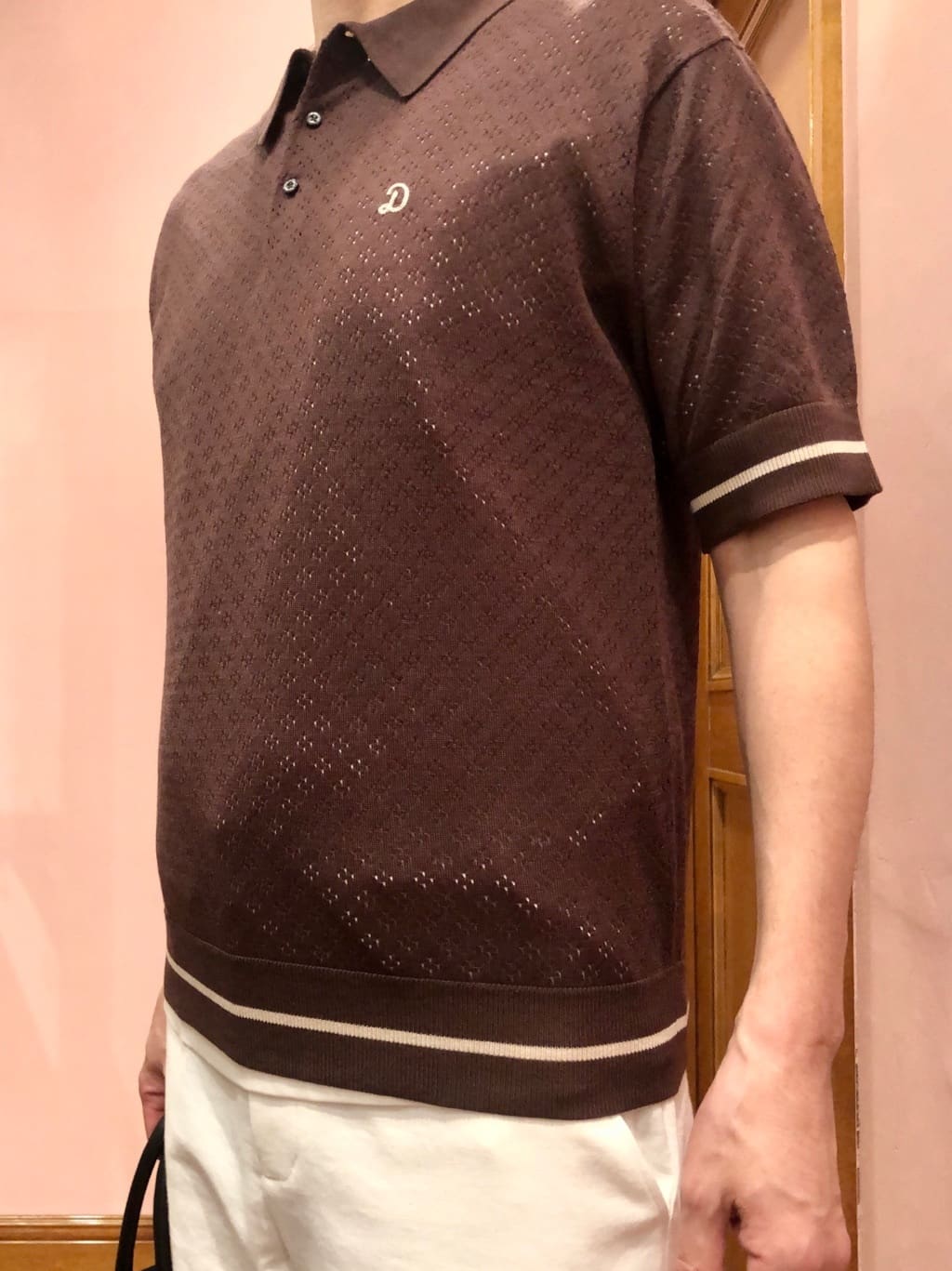 OKJさんの「DRESSTERIOR｜レースジャカード ニットポロ」を使ったコーディネート