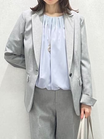 Miwaさんの「UNTITLED｜◆【セットアップ可能】リネンライク テーラードジャケット」を使ったコーディネート