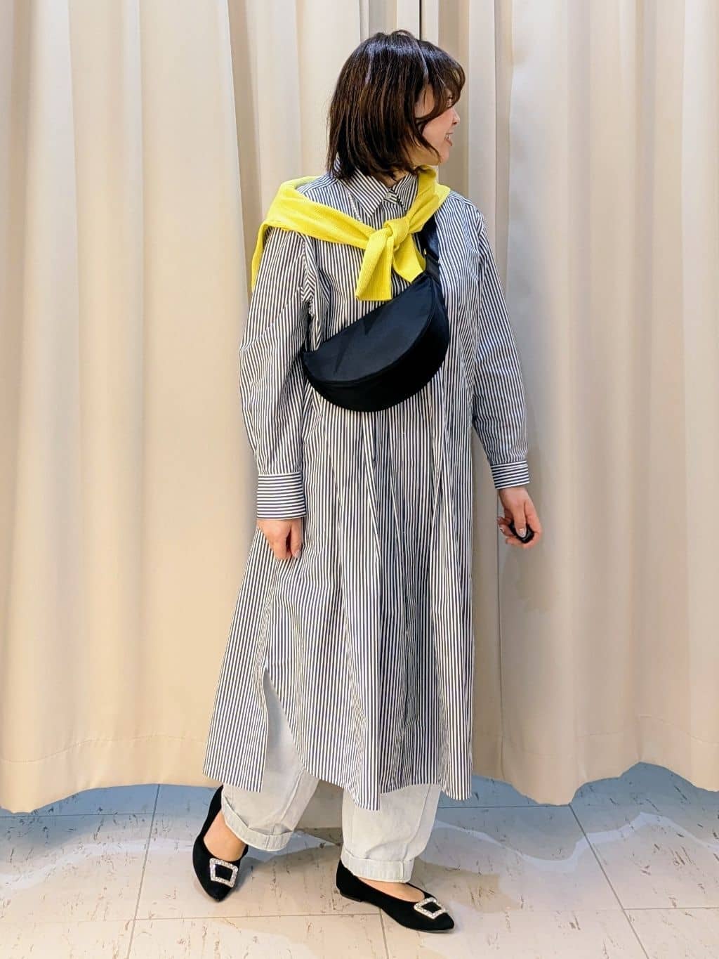 なみきさんの「UNTITLED｜【セレモニー】パール調フリークリップネックレス」を使ったコーディネート