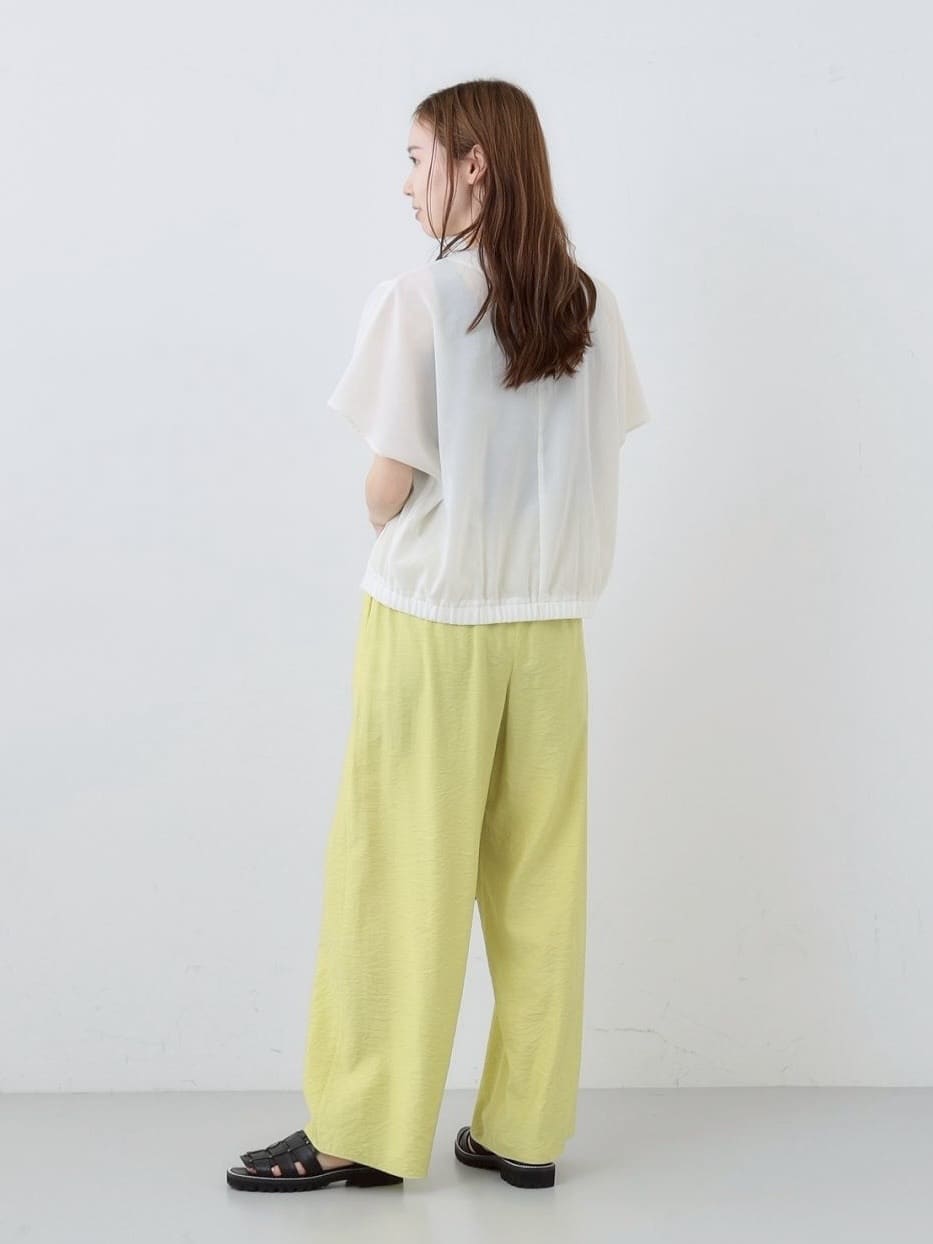 mitsukiさんの「INDIVI｜【洗える／UVケア／SETUP可能】ドロストワイドパンツ」を使ったコーディネート
