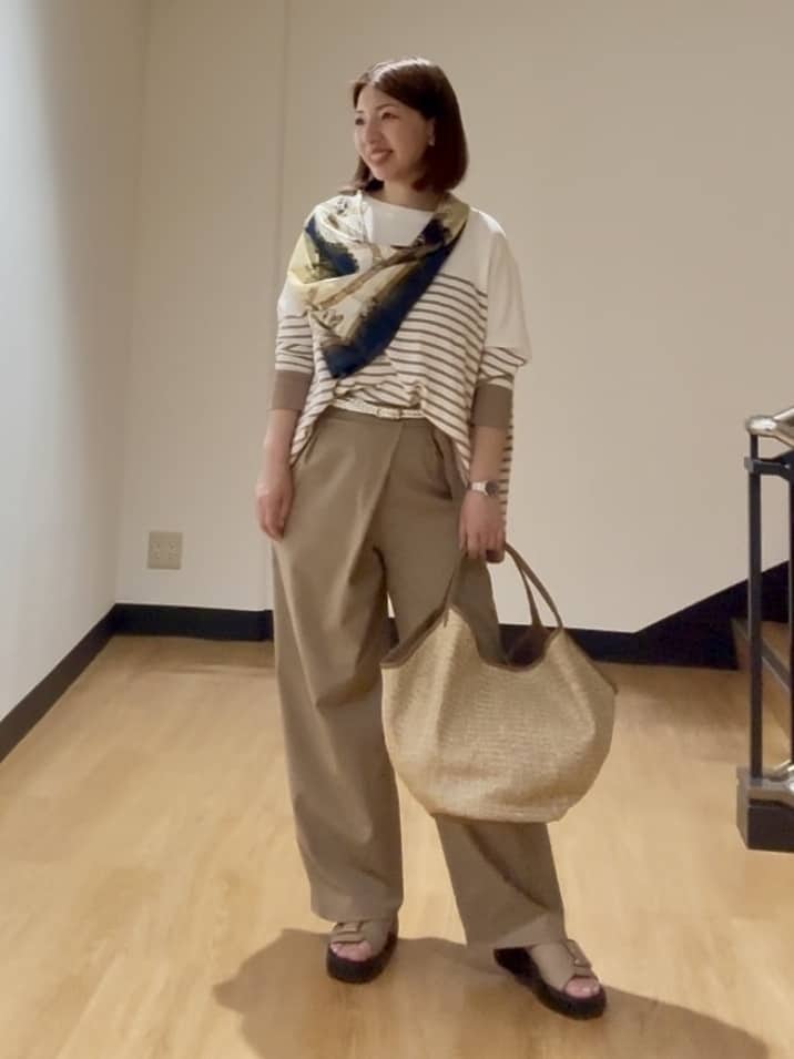 MIKIKOさんの「UNTITLED｜◆【体型カバー/透けにくい】ワイドシルエットニット」を使ったコーディネート