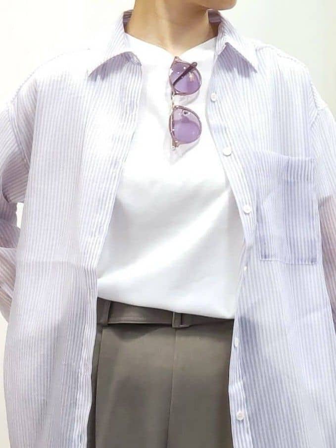 やまちゃんさんの「grove｜【Lee&times;grove別注】HALF SLEEVE FLARE T-SHIRTS」を使ったコーディネート