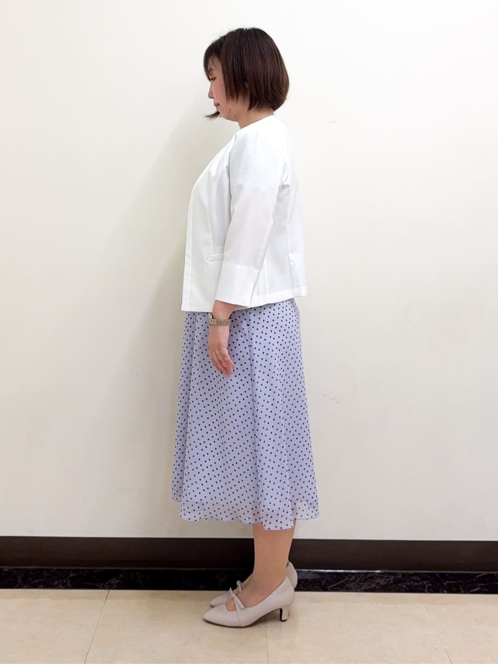 ミヨさんの「Reflect｜◆【夏SALE／WEB先行カラーあり／マシンウォッシュ可】コツキ幾何柄ワンピース」を使ったコーディネート