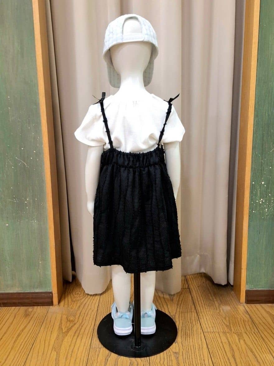 haruさんの「SHOO･LA･RUE｜◆【100-150cm/2点セット】ポコポコの表面感が魅力 楊柳キャミチュニック＋Tシャツ」を使ったコーディネート