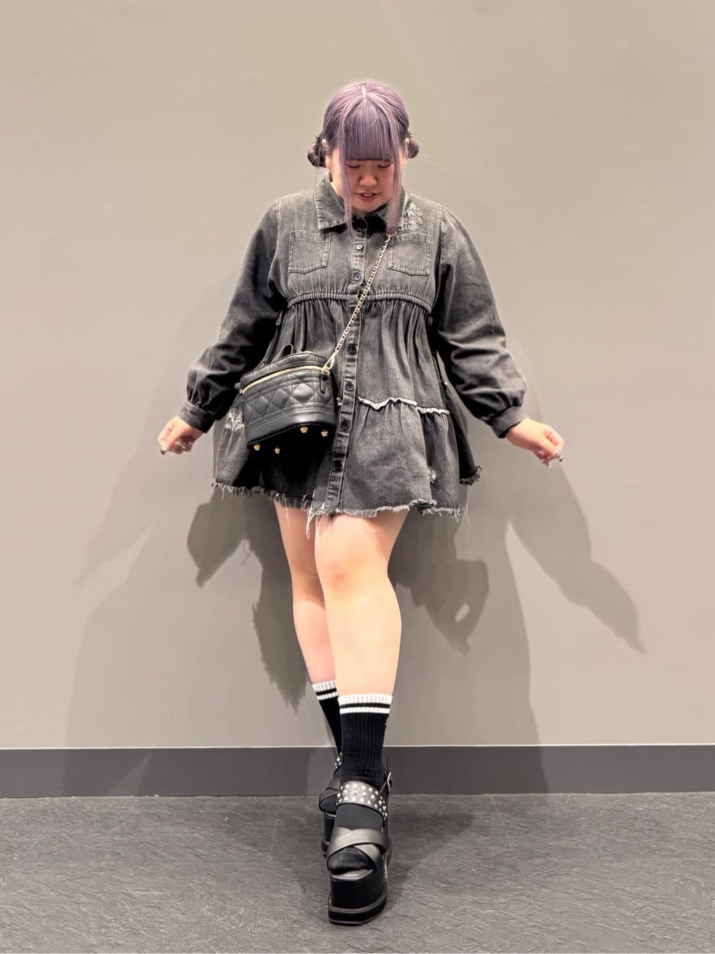sayakaさんの「ESPERANZA｜厚底スタッズ付きサンダル」を使ったコーディネート