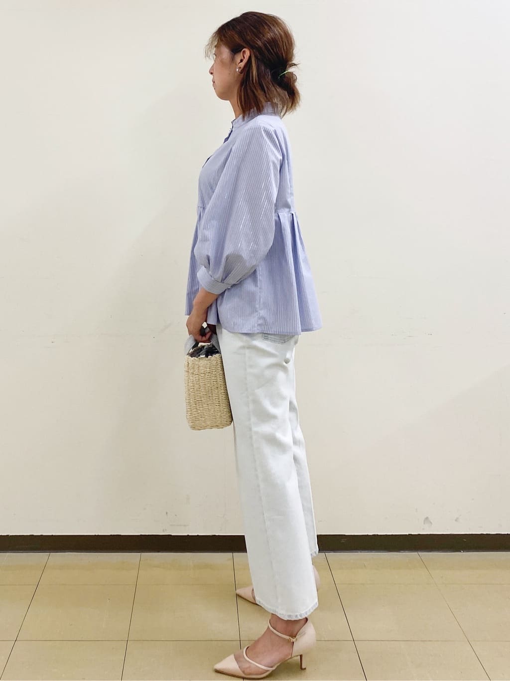 miさんの「index｜《丈が選べる》ストレートデニムパンツ【洗濯機洗い可】」を使ったコーディネート