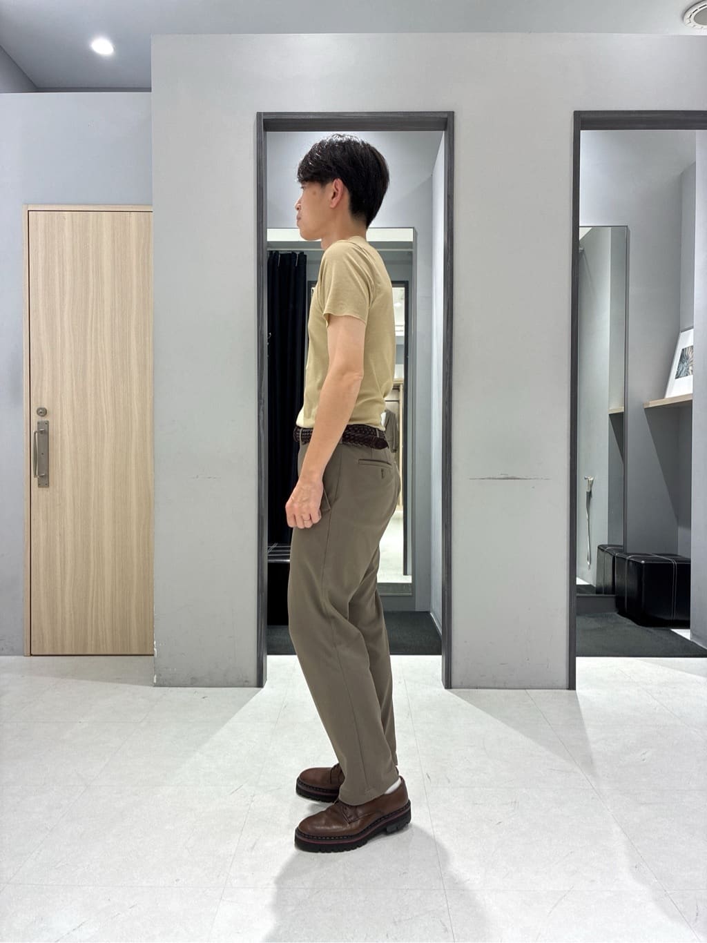 わいずみさんの「TAKEO KIKUCHI｜【抗菌防臭／9色5サイズ展開】ハニカムメランジ ポロシャツ」を使ったコーディネート