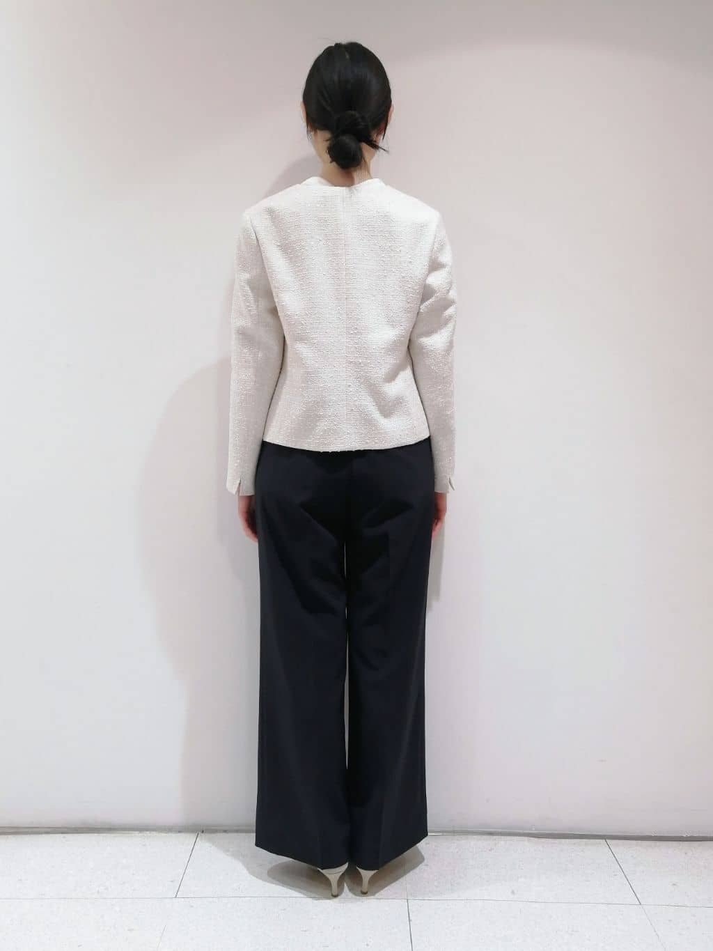 ayanoさんの「INDIVI｜【洗える／UVケア／スーツ】ストレッチワイドパンツ」を使ったコーディネート