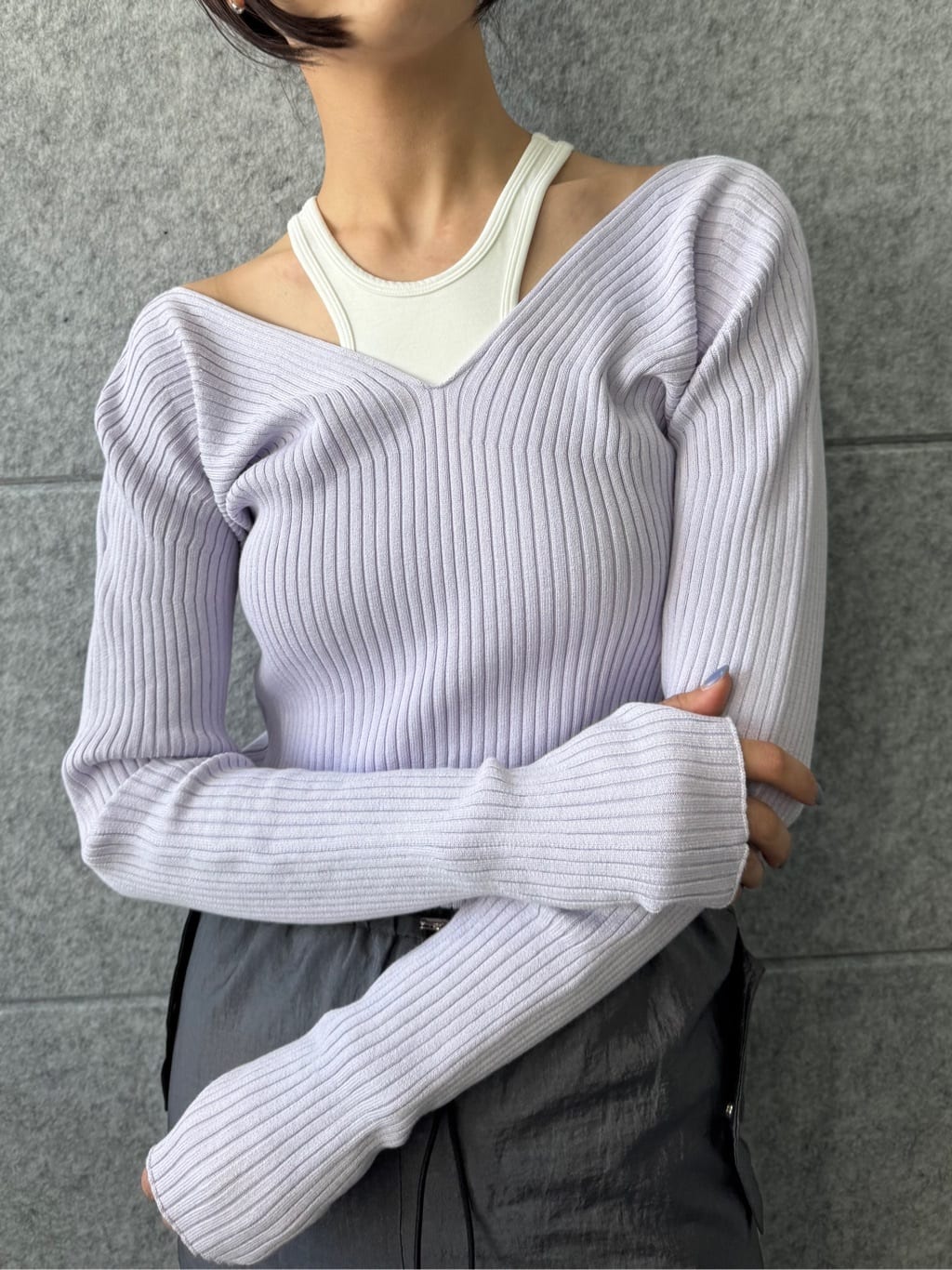 uchi__yamaさんの「CODE A｜【Cup-in】design cut tank」を使ったコーディネート