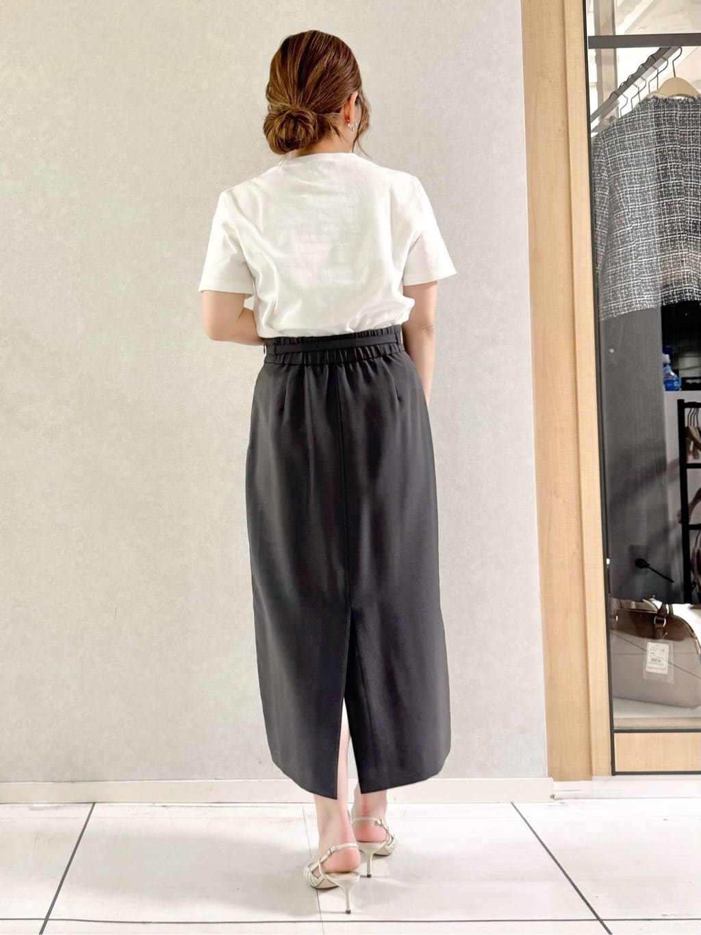 sayuさんの「UNTITLED｜◆【接触冷感/UV/セットアップ可能】ライトウェイト ナロースカート」を使ったコーディネート