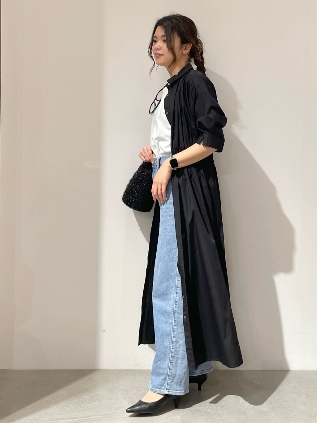 kanahoさんの「OPAQUE.CLIP｜◆フロッキーロゴTシャツ【洗濯機洗い可】」を使ったコーディネート