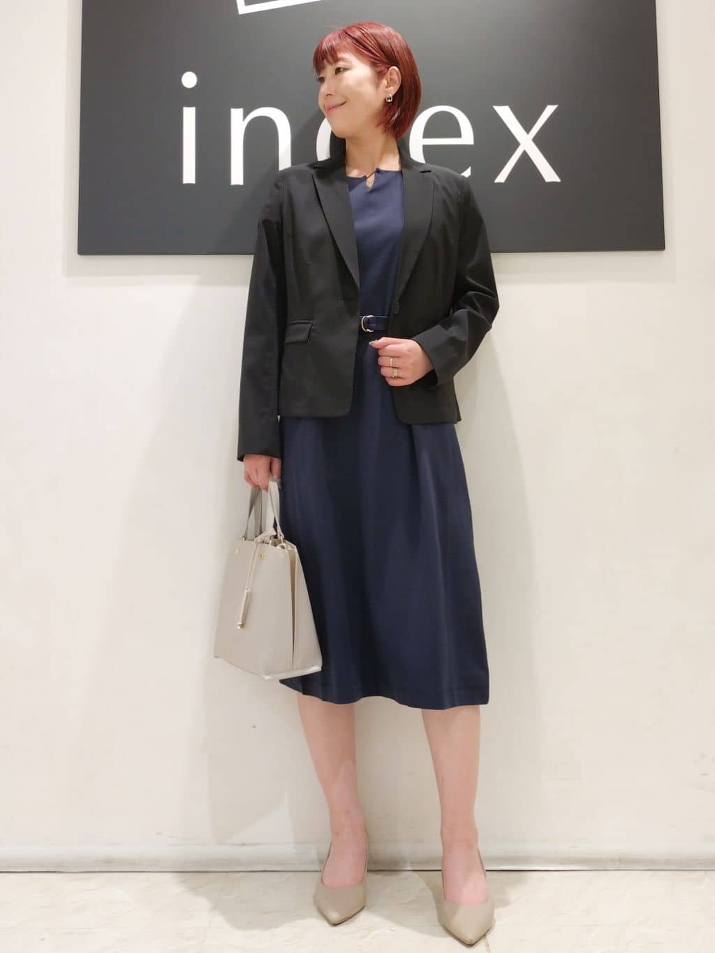 n.さんの「index｜◆ストレッチテーラードジャケット／セットアップ対応【洗える／抗ピル／接触冷感】」を使ったコーディネート