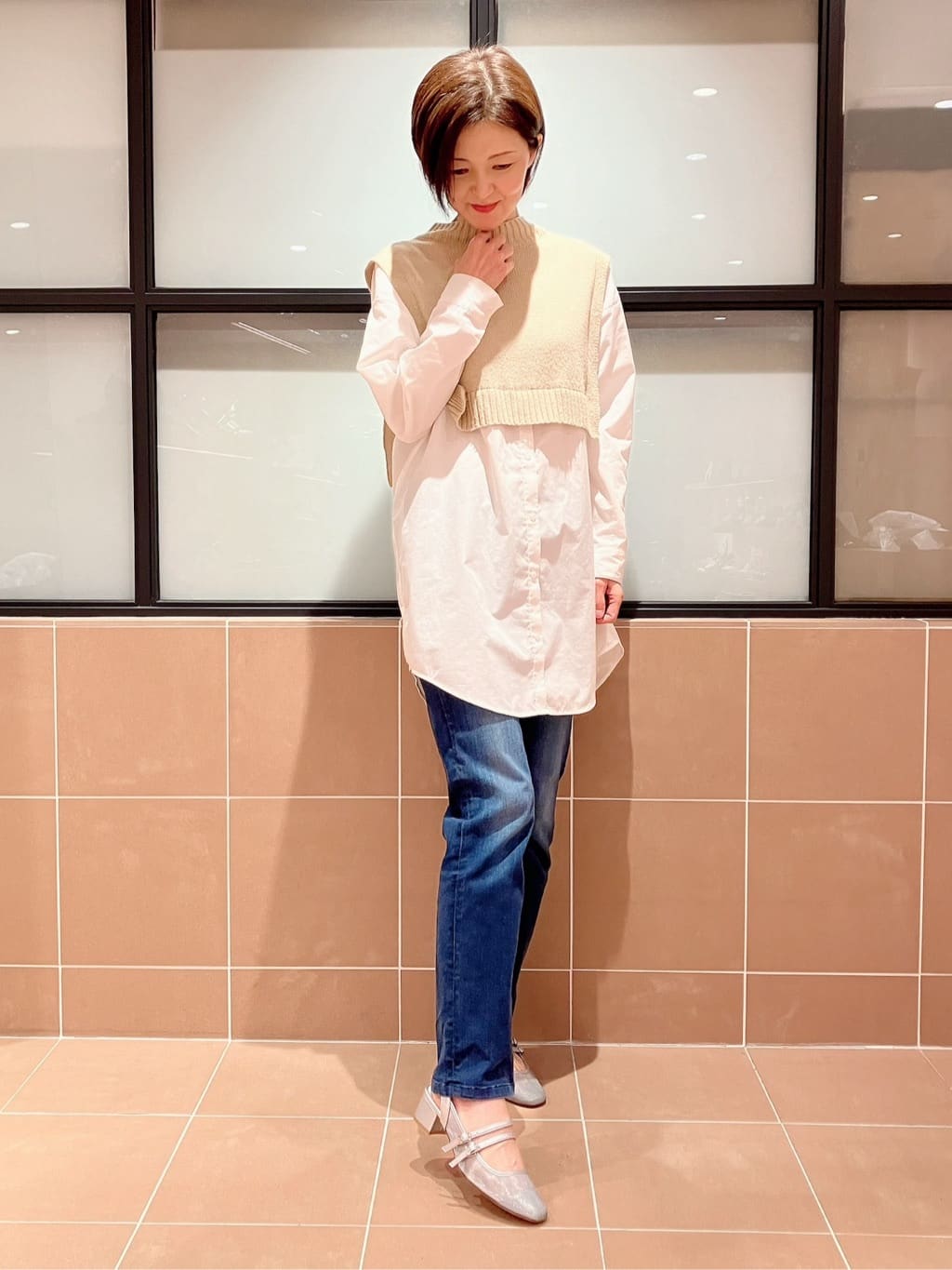 Ｋさんの「ESPERANZA｜ダブルベルトメッシュパンプス」を使ったコーディネート