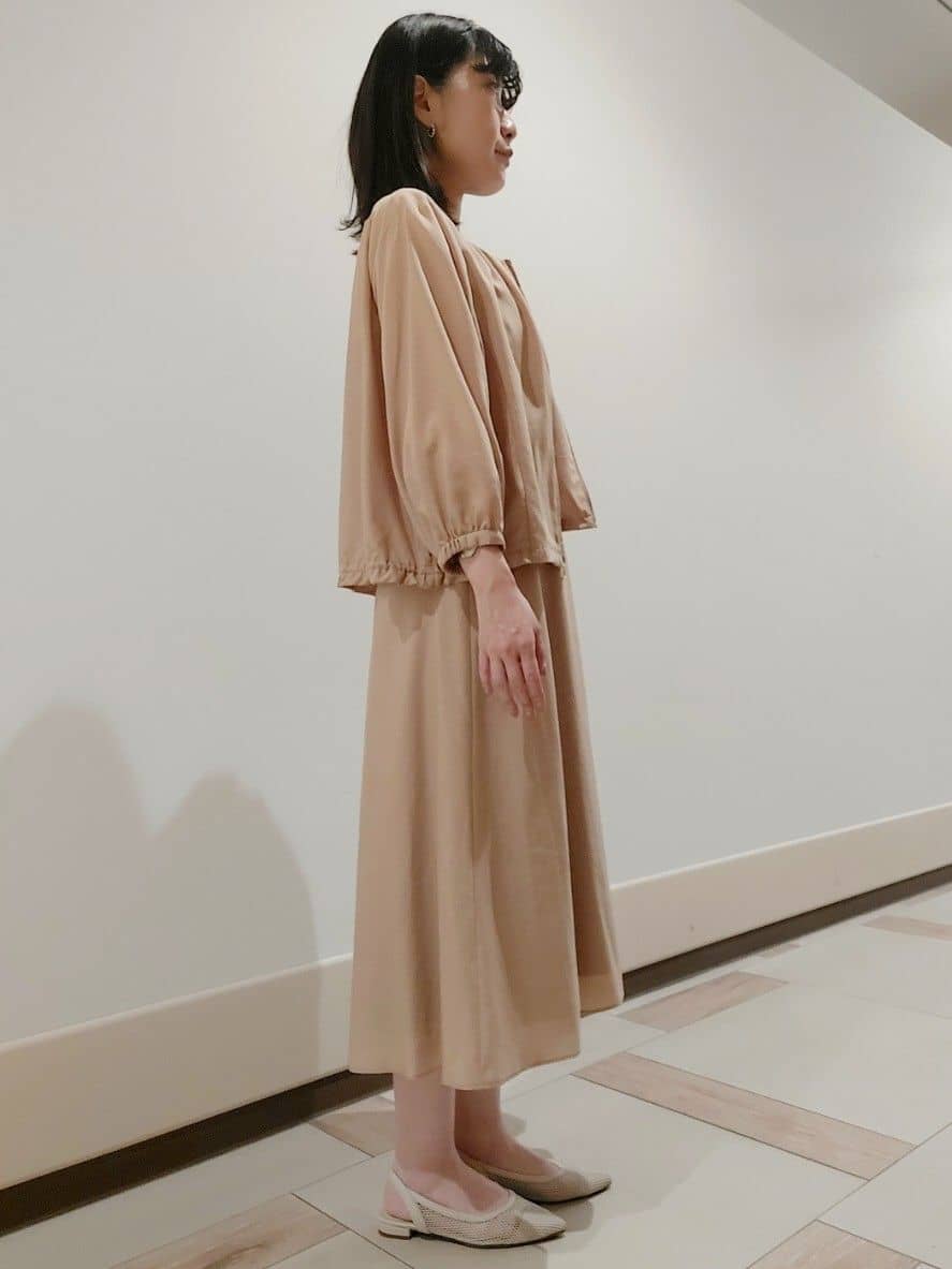 saiさんの「Reflect｜◆【手洗い可／セットアップ可】異素材ミックスワンピース」を使ったコーディネート