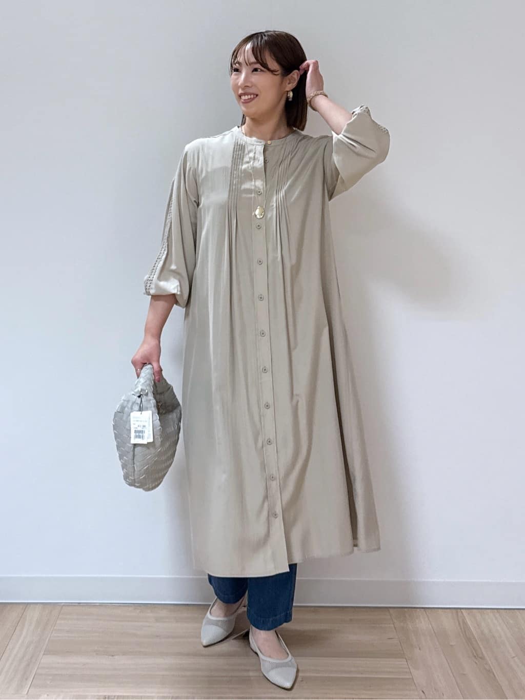 amiさんの「Reflect｜◆【夏SALE／E‐QUALITY／羽織にも◎】エンブロイダリーワンピース」を使ったコーディネート