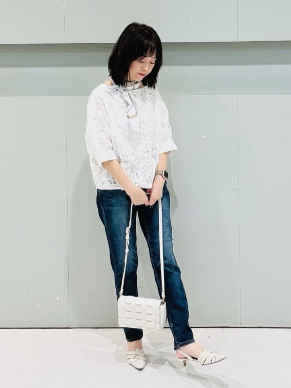 makiさんの「UNTITLED｜【Healthy DENIM&times;UNTITLED】別注 R Mrytle（リマートル）テーパードデニム」を使ったコーディネート