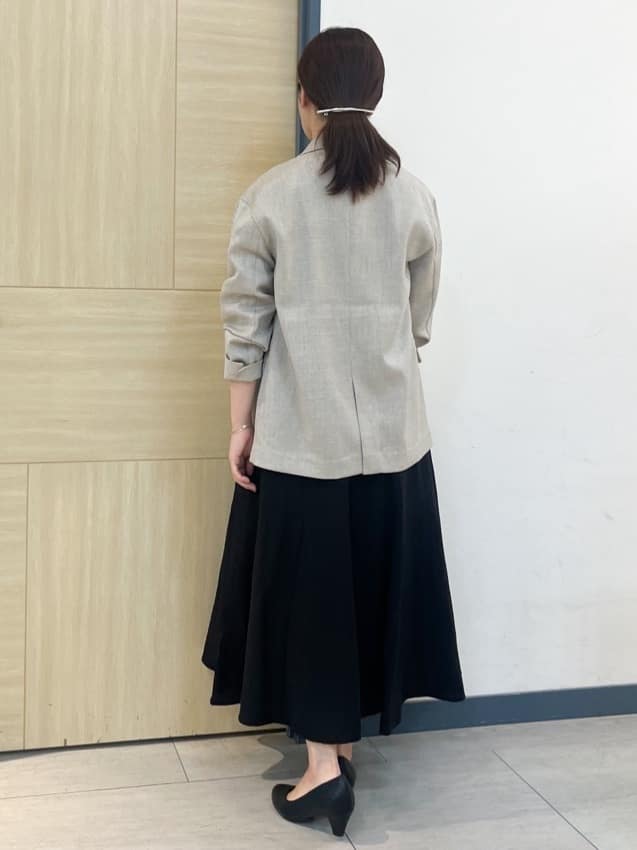 YOさんの「grove｜ひんやり多機能・やわらかドライタッチ五分袖プルオーバー」を使ったコーディネート