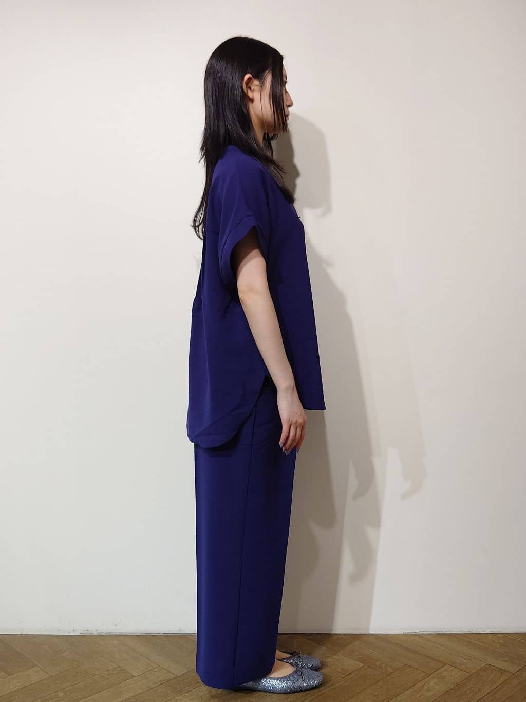 Uさんの「OPAQUE.CLIP｜《7色展開／SS-LLサイズ》ストレッチスキッパーブラウス／セットアップ対応【洗濯機洗い可／防シワ】」を使ったコーディネート