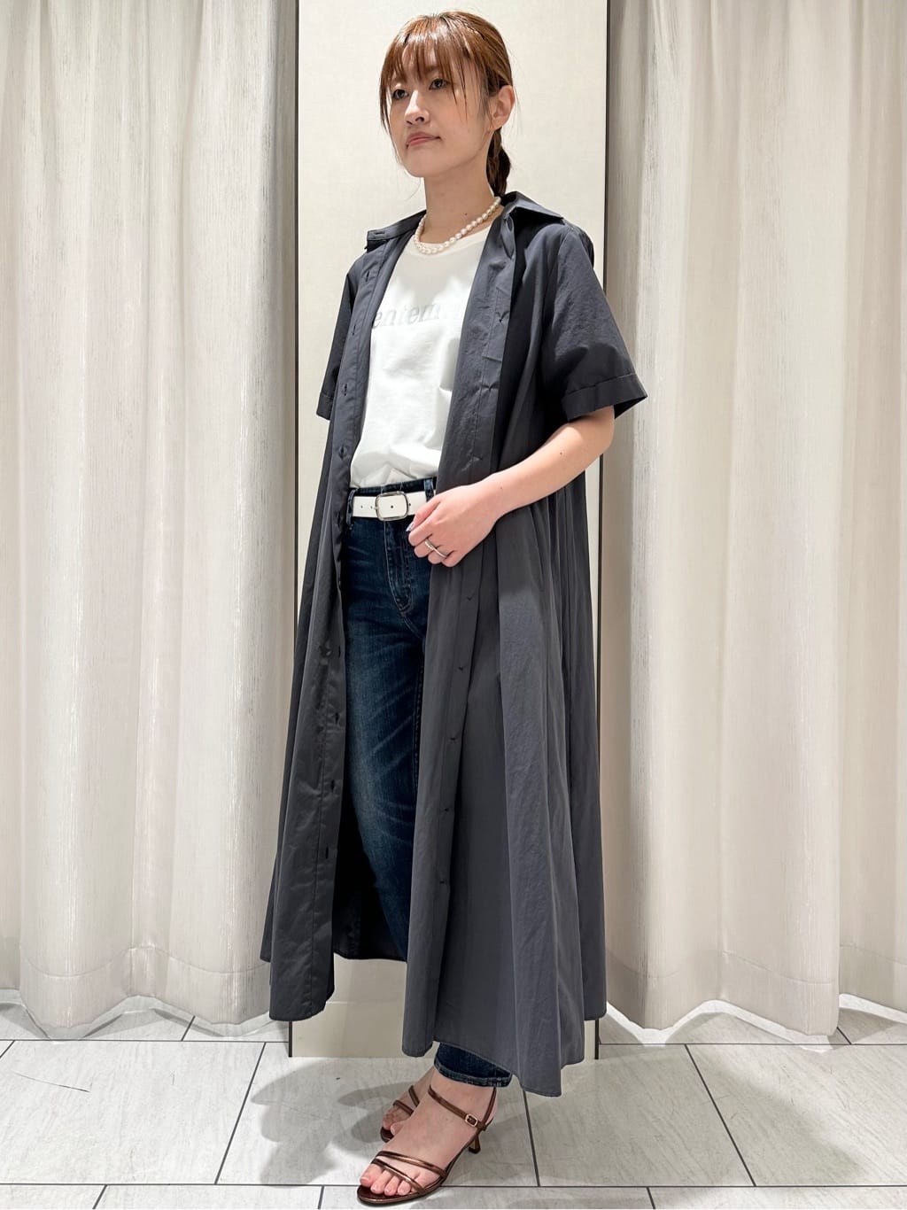 komiさんの「UNTITLED｜【Healthy DENIM&times;UNTITLED】別注 R Mrytle（リマートル）テーパードデニム」を使ったコーディネート