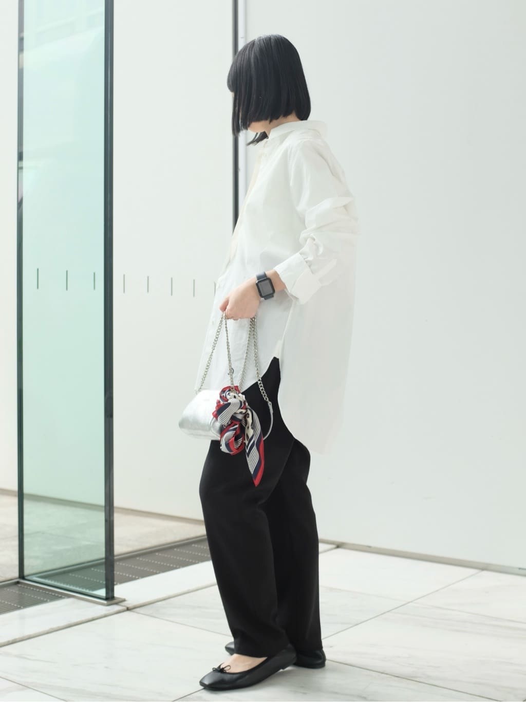 Kishimotoさんの「DRESSTERIOR｜【STORY11月号掲載】レオパードシルクスカーフ」を使ったコーディネート