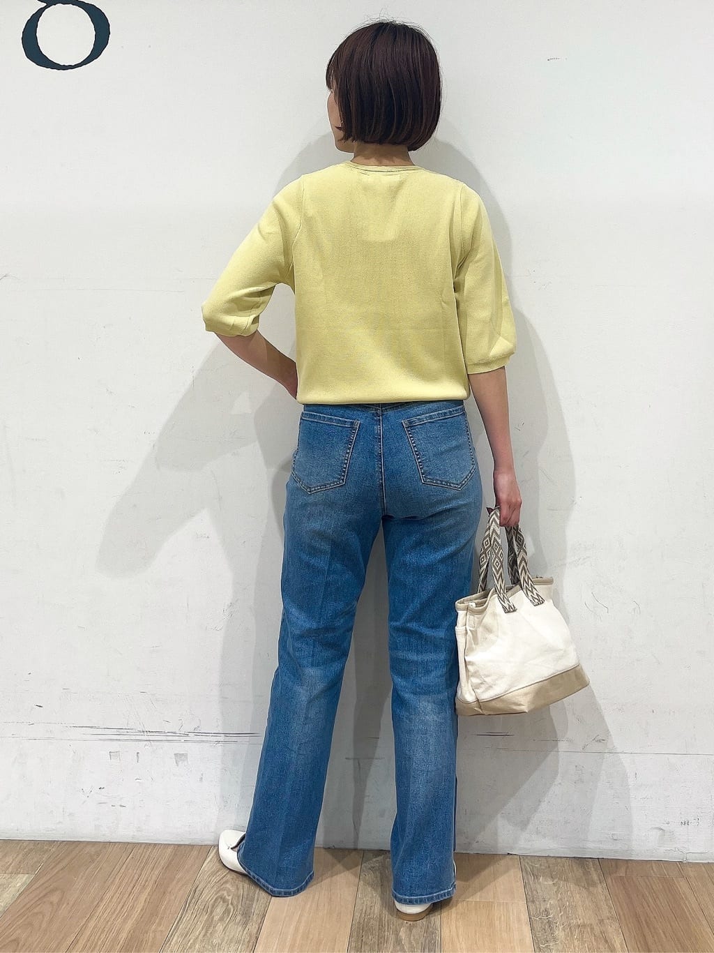 山さんさんの「grove｜ひんやり多機能・やわらかドライタッチ五分袖プルオーバー」を使ったコーディネート