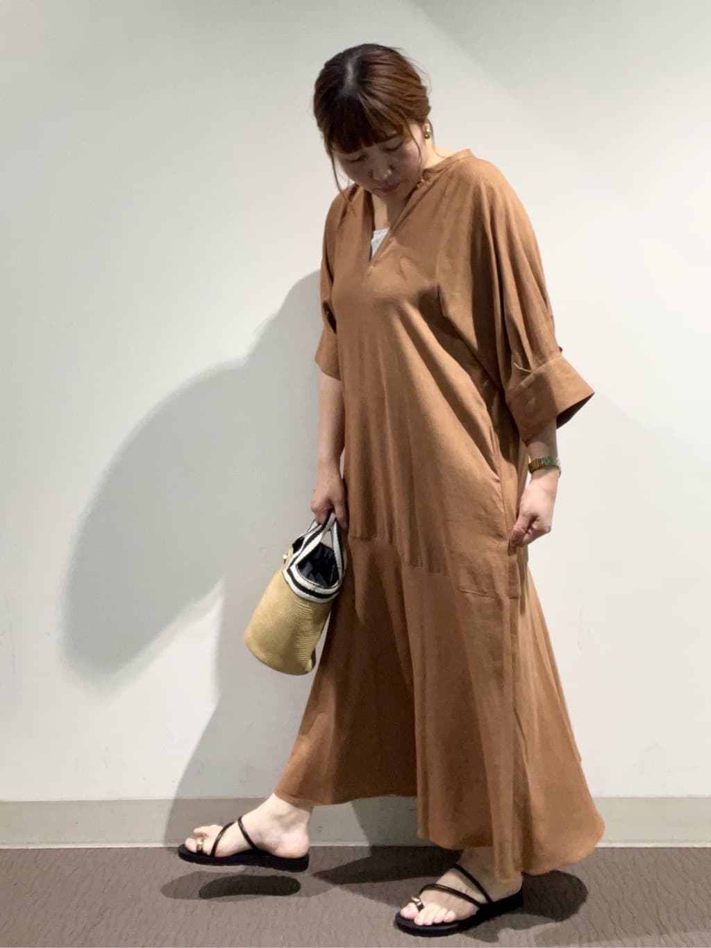 のん.Yさんの「OPAQUE.CLIP｜◆キーネックワンピース【洗える】」を使ったコーディネート