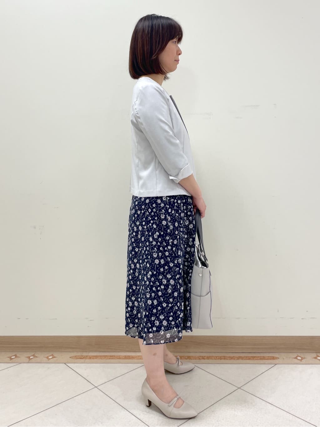 hanaさんの「Reflect｜◆【マシンウォッシュ可】フラワープリントワンピース」を使ったコーディネート