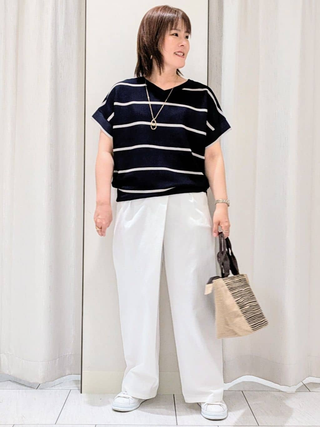Onumaさんの「UNTITLED｜ライトダブルリングネックレス」を使ったコーディネート
