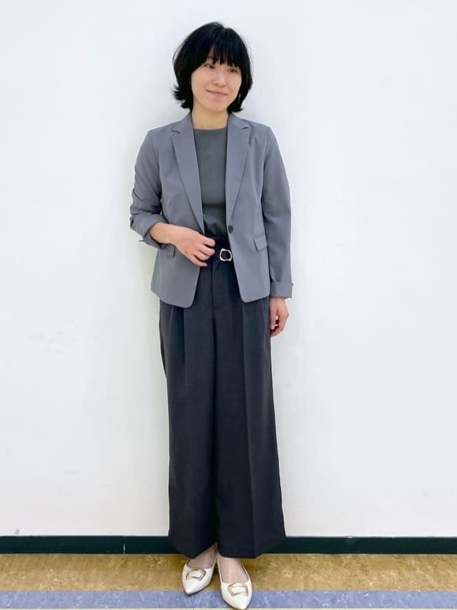 su.さんの「index｜《7色展開／XS-LLサイズ》ボートネックリブトップス【UV／洗濯機洗い可】」を使ったコーディネート