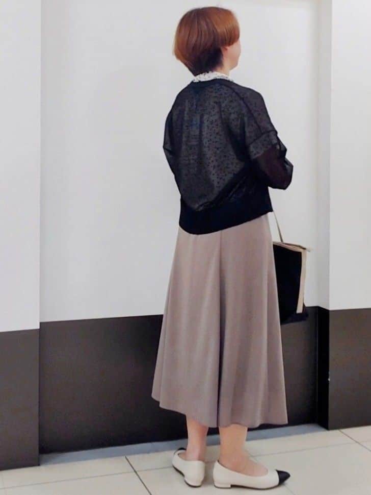 じゅりさんの「Reflect｜◆【手洗い可】キレイめシアーカーディガン」を使ったコーディネート