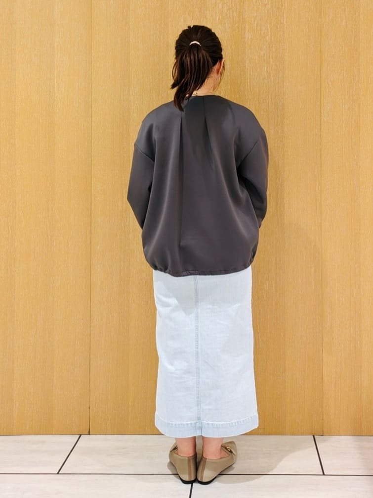 CHISATOさんの「UNTITLED｜◆【洗える/春の軽羽織り】ダンボール ノーカラーブルゾン」を使ったコーディネート