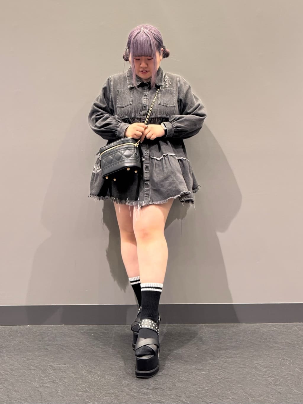 sayakaさんの「ESPERANZA｜厚底スタッズ付きサンダル」を使ったコーディネート
