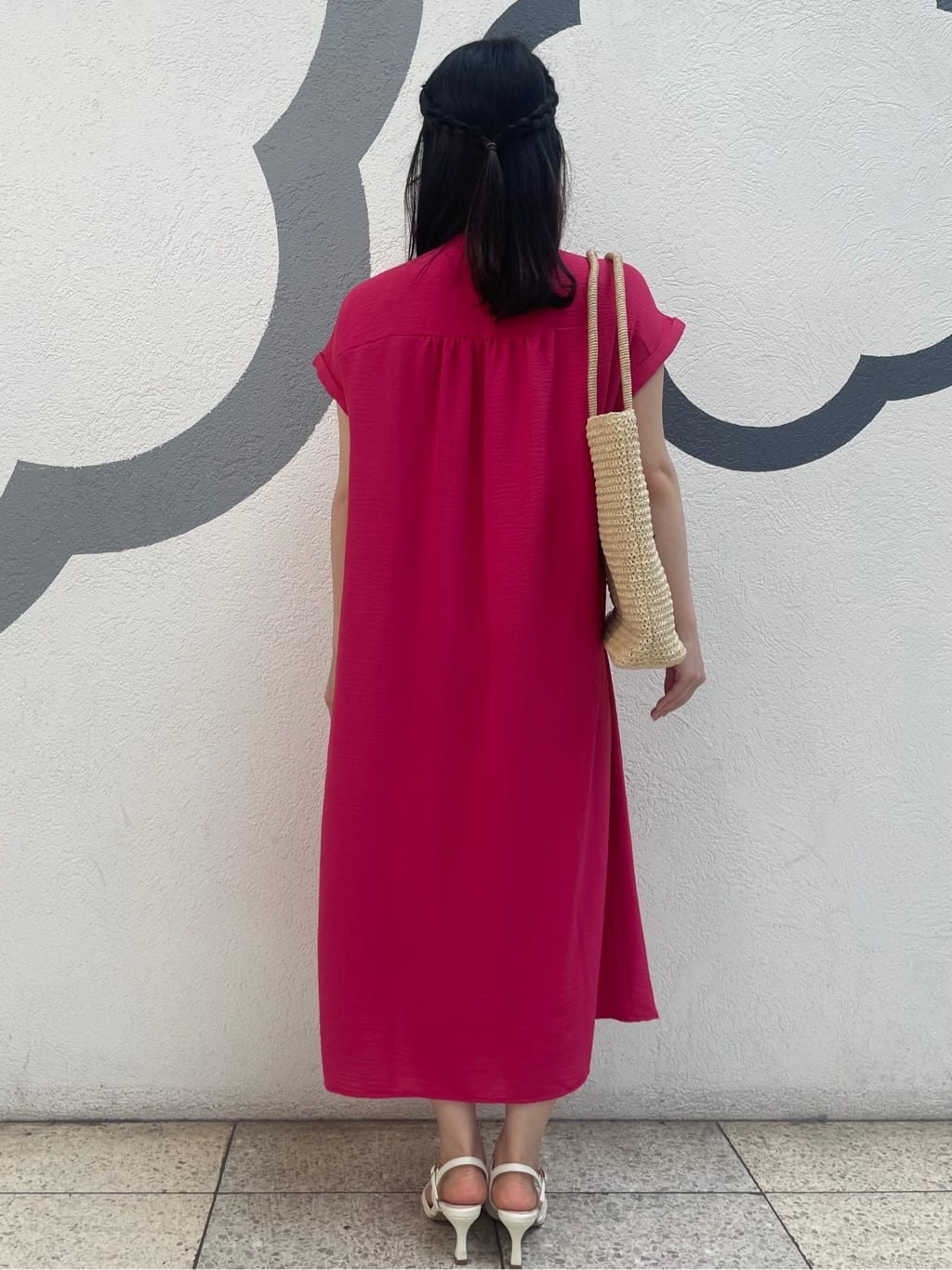 𝒜さんの「◆【接触冷感／吸水速乾／洗濯機OK】イージーケア前開きワンピース＜ラク服シリーズ＞」を使ったコーディネート
