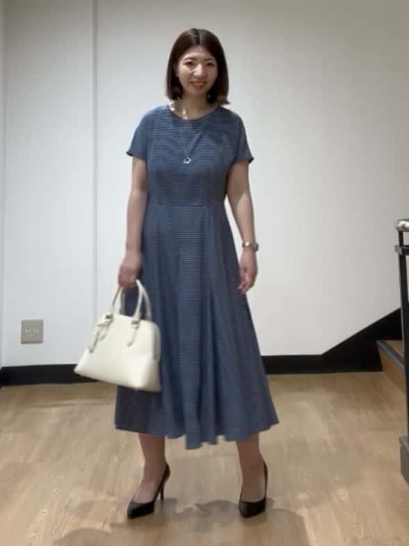 MIKIKOさんの「UNTITLED｜◆【きれいめ/洗える/夏ワンピ】ジオメトリック柄ワンピース」を使ったコーディネート