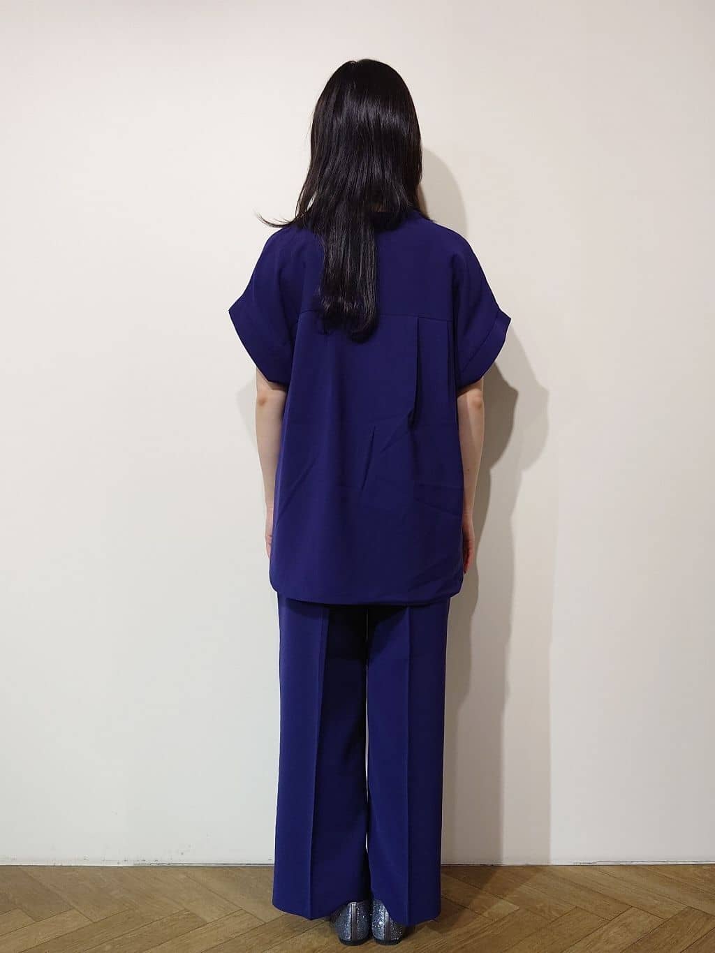 Uさんの「OPAQUE.CLIP｜《7色展開／SS-LLサイズ》ストレッチスキッパーブラウス／セットアップ対応【洗濯機洗い可／防シワ】」を使ったコーディネート