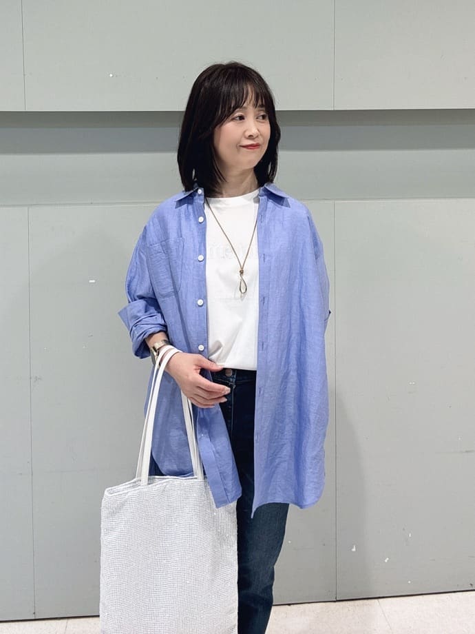 makiさんの「UNTITLED｜【Healthy DENIM&times;UNTITLED】別注 R Mrytle（リマートル）テーパードデニム」を使ったコーディネート