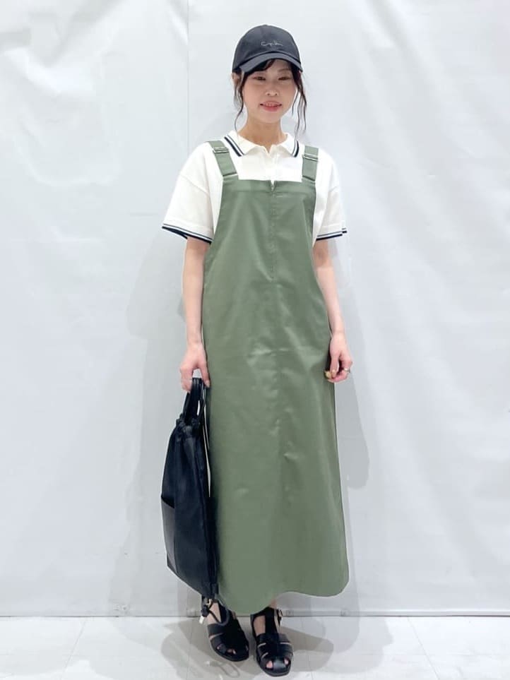 komaさんの「OPAQUE.CLIP｜◆ロゴ刺繍ポロニット【洗濯機洗い可／抗ピル】」を使ったコーディネート