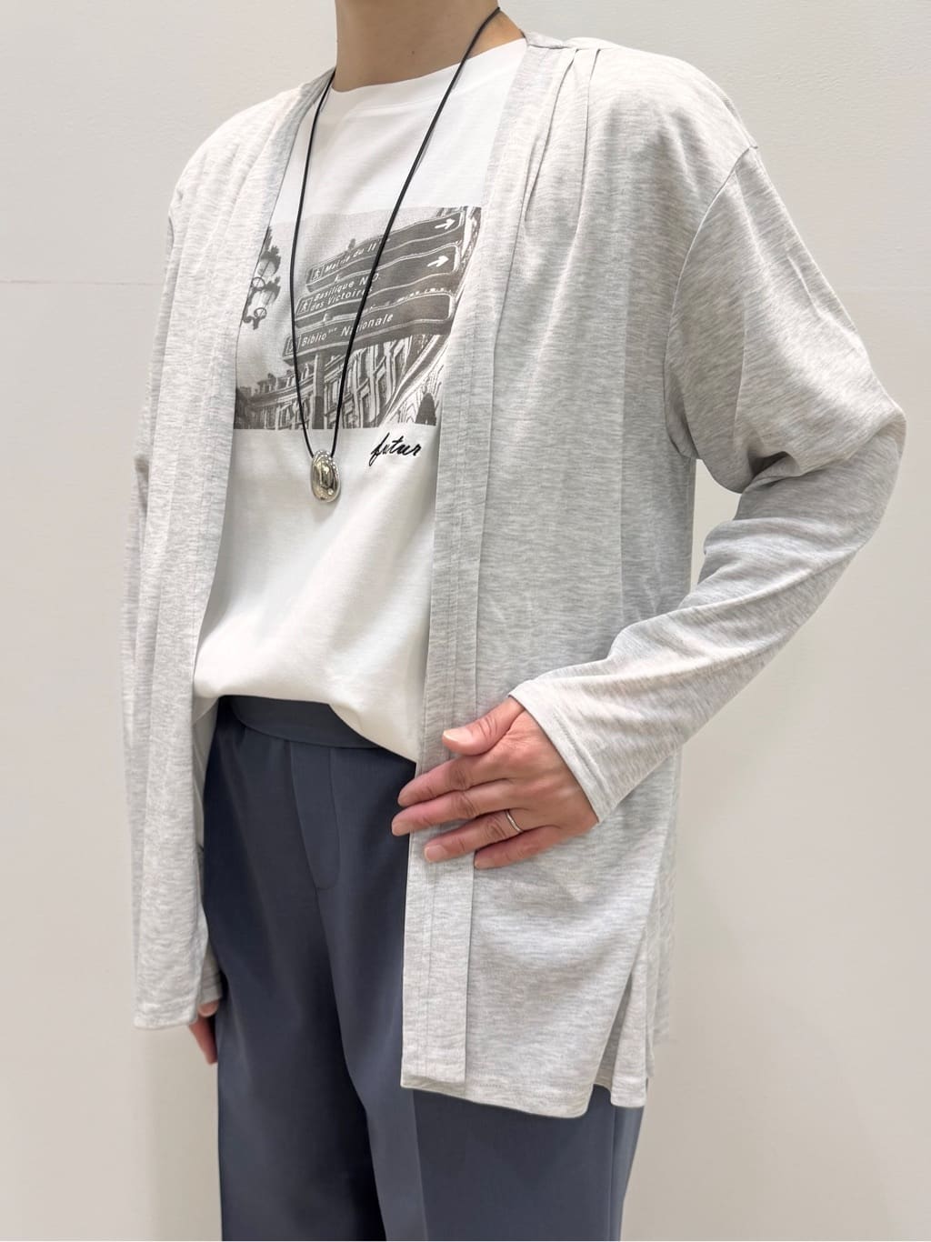 koyaさんの「Reflect｜◆【洗える】ジャージカーディガン」を使ったコーディネート