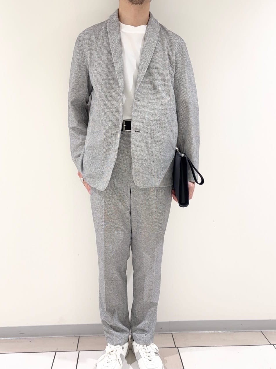 及川さんの「TAKEO KIKUCHI｜【抗菌防臭／5サイズ展開】ハイゲージポンチ Tシャツ」を使ったコーディネート