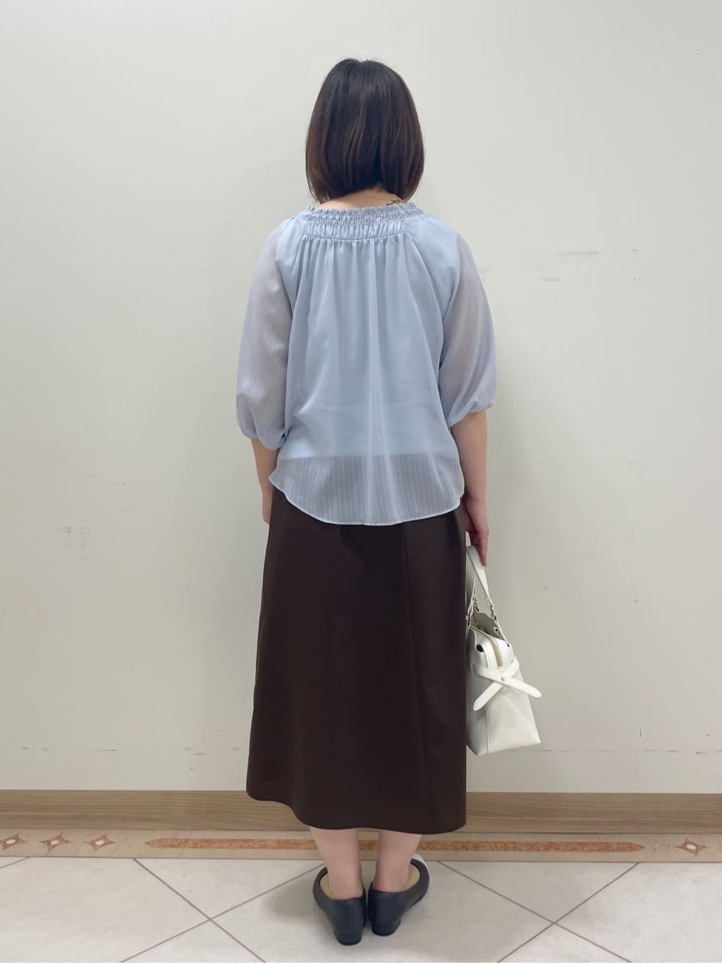 hanaさんの「Reflect｜◆【洗える】シャーリングデザインブラウス」を使ったコーディネート