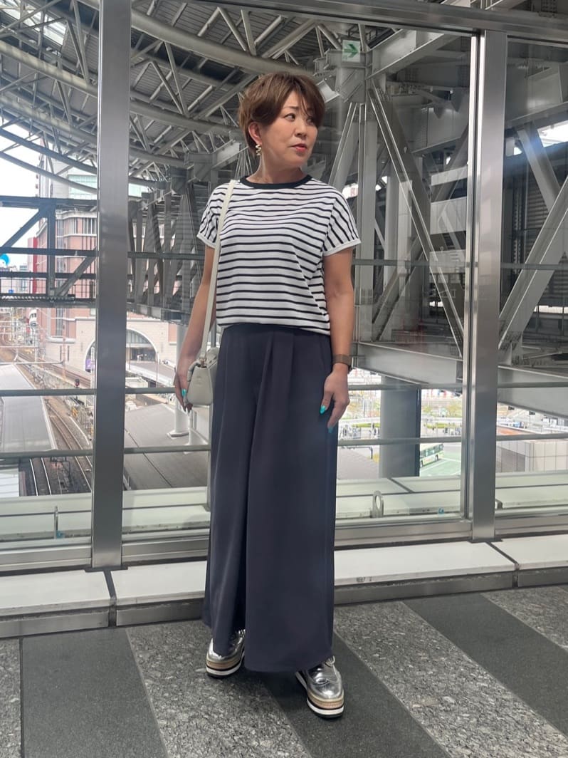 sayakaさんの「UNTITLED｜◆【11色展開/コットン100/アンサンブル可能】 プルオーバーニット」を使ったコーディネート